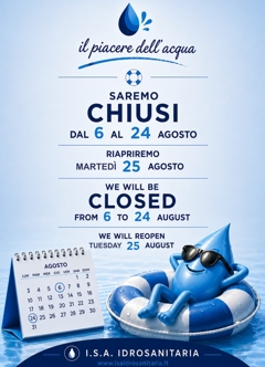 SAREMO CHIUSI DAL 6 AL 24 AGOSTO